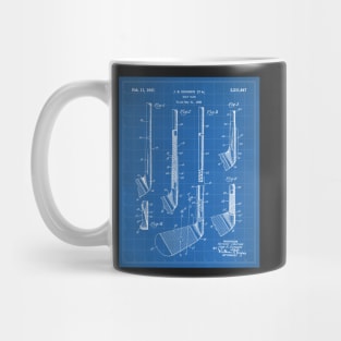 Golf Club Patent - Golfing Fan Home Office Art - Blueprint Mug